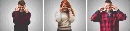 People suffering from noise